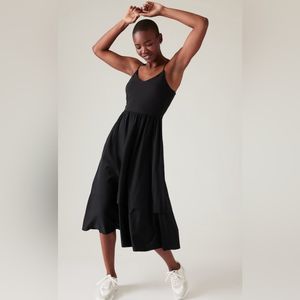 Athleta Black Midi Dress